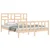 shumee vidaXL Posteljni okvir brez vzmetnice 160x200 cm masiven borov les