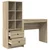 Stol s ladicama s policom s pohranom 2 pcs Sonoma hrast