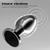 Kiotos Vibrating Aluminium Buttplug Small