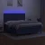 Greatstore Box spring postelja z vzmetnico LED modra 160x200 cm blago