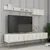 Hanah Home TV komoda sa policama Lyon 2, 180 cm, Krem-bela