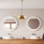 Opviq Luster Kure-40-Mr-722-1, 40x40x116cm, IP20, Zlatne boje