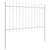 Vrtna Ograda 8 pcs Bijelo 13,6 x 0,8 m Čelik s prahom