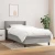 Vidaxl Box spring postelja z vzmetnico svetlo siva 90x200 cm blago
