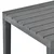 Vidaxl Vrtna miza antracitna 78x78x72 cm plastika