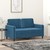 vidaXL vidaXL Kavč dvosed moder 120 cm žamet, (20957554)