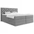 MID.YOU POSTELJA BOXSPRING 180 cm  x 200 cm , tekstil, leseni material srebrne barve