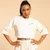 BeastPink Ženska majica Cropped Serenity Ivory