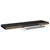 Plutajuće zidne police 2 kom crne 90 x 23,5 x 3,8 cm MDF