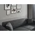 Atelier del Sofa Trosed na razvlačenje Cofi 90x80x222cm Svetlosivi