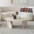 HANAH HOME Sto za dnevnu sobu Nova Travertine Fume