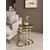 Hanah Home set od 3 pomoćna stola Milas 3, antik / providno staklo