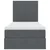Vidaxl Postelja z dodatnim prostorom za shranjevanje in vzmetnico