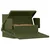 Feeder s nogom za piliće Maslinasto zelena 50 x 40 x 29 cm