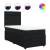 vidaXL Box spring postelja z vzmetnico črn 90x190 cm žamet