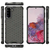 Honeycomb pancirna futrola sa silikonskim okvirom za Samsung Galaxy S21 5G - Crna KP10014