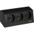 Element vtičnice EVOline R-Dock 3xSchuko, črn