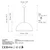 Opviq Luster Kure-50-Mr-723-1, 50x50x121cm, IP20, Zlatne boje