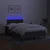 Vidaxl Box spring postelja z vzmetnico LED temno siva 120x190 cm blago