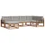 Set vanjskih sofa 6 kom. Prirodna i svjetlosiva