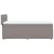 Vidaxl Box spring postelja z vzmetnico taupe 100x200 cm blago
