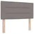 Vidaxl LED Box Spring Postelja z LED trakami Taupe 120 x 200 cm blago