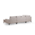 Atelier del Sofa Ugaona garnitura 90x90x200cm Bež