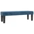 Vidaxl Box spring postelja z vzmetnico temno modra 200x200 cm žamet