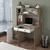 Hanah Home Radni sto i polica za knjige, Beli