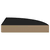 Plutajuće kutne police 2 kom crne 25 x 25 x 3,8 cm MDF