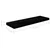 Plutajuće zidne police 2 kom sjajne crne 80 x 23,5 x 3,8 cm MDF
