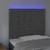 LED uzglavlje tamnosivo 80x5x118/128 cm baršunasto