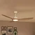 Philips-LED prigušiva stropni ventilator OLAS LED/24W/230V prečnik 132 cm bela/braon + daljinski upravljač