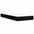 vidaXL Box spring postelja z vzmetnico črna 90x200 cm blago