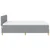 Vidaxl LED Box Spring Postelja Svetlo siva 160 x 200 cm blago