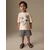 Next Komplet ecru/modra