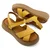 Mona Shoes Ženske sandale, Soft uložak, Kožne, Žute