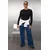 Trendyol Curve Ženska bluza Tbbaw26Af00040, Crna