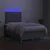 vidaXL Box spring postelja z vzmetnico LED sv. siva 120x190 cm blago