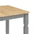 Blagovaonski stol Corona sivi 180x90x75 cm od masivne borovine