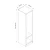 Hanah Home Ormar M2001 - 2798, 45x190x52 cm, Antracit