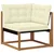 Set vanjskih sofa 7 kom. Prirodna i krem