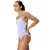 Speedo solid v-back 2.0 swimsuit bright lavender l - uk36