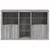 Komoda s LED svjetlima boja sivog hrasta 162x37x100 cm
