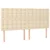 Vidaxl Box spring postelja z vzmetnico krem 180x200 cm blago