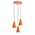 Opviq Luster Konikkem-6357-3, 75-114cm, 40 cm, 3xE27, Narandžasti