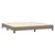 vidaXL Box spring postelja z vzmetnico taupe 200x200 cm blago
