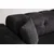 Atelier del Sofa Trosed na razvlačenje Athena 92x76x225cm Crni