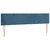 Vidaxl Box spring postelja z vzmetnico temno modra 200x200 cm žamet