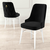 HANAH HOME Set 6 stolica Pare Black White